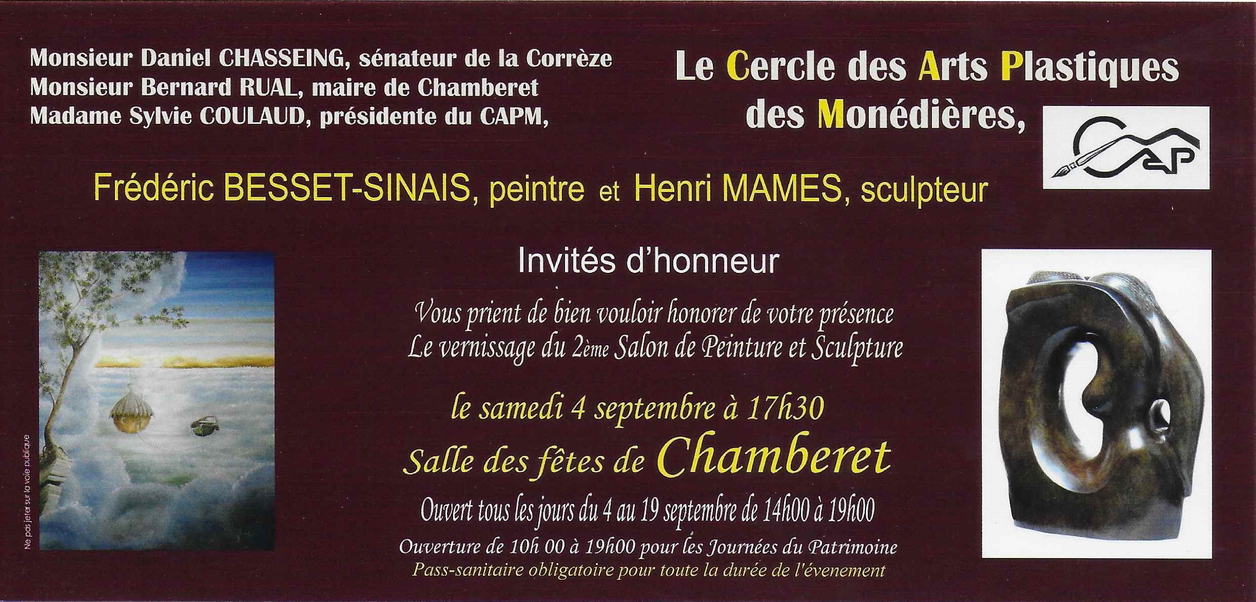 Invitation pass Chamberet 2021